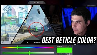 TSM ImperialHal shows his best RETICLE COLOR to play Apex Legends [upl. by Kiernan408]