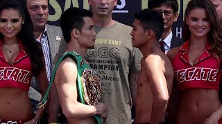 SRISAKET SOR RUNGVISAI VS ROMAN CHOCOLATITO GONZALEZ 2 FULL WEIGH IN amp FACE OFF VIDEO [upl. by Marlo]