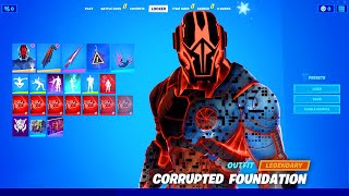 I added CORRUPTED FOUNDATION aka Dwayne quotThe Rockquot Johnson in Fortnite シ [upl. by Sihtnyc]