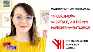 Zaproszenie na cykl spotkań ze Sztuką w ramach projektu Warsztat i Wyobraźnia 10 kierunków w Sztuce [upl. by Shipp]