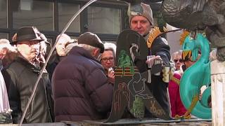 Neujahrsantrinken EE Zunft zum Goldenen Stern am Dreizackbrunnen Dialektfassung [upl. by Isia]