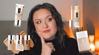 Trying EVERY Clinique Foundation  Review and Comparison [upl. by Haropizt236]