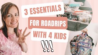 ROAD TRIP ESSENTIALS WITH KIDS  Life with 4 kids  Packing for a family [upl. by Sassan941]