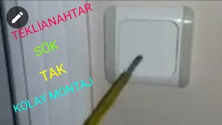 Tekli Anahtar Nasıl Bağlanır Lamba💡 Anahtarı [upl. by Eilloh]