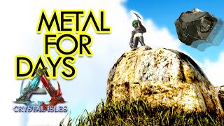 The BEST Place to Farm Metal on Crystal Isles in ARK Survival Evolved [upl. by Elberfeld412]