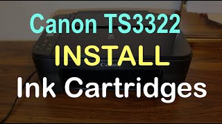 Canon TS3322 Ink Cartridge Replacement review [upl. by Wendt739]