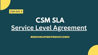 CSM SLA Configuration  Customer Service Management  CSM [upl. by Soren]