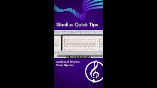 SIBELIUS QUICK TIP Additional Timeline Panel Options [upl. by Affer]