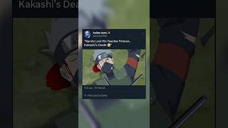 quotThe Saddest Goodbye… 💔 Kakashi’s Last Moments FanMadequot [upl. by Ynoyrb]