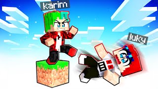 MINECRAFT PERO SOLO HAY UN BLOQUE  Karim Juega Minecaft [upl. by Chema]