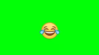 GREEN SCREEN LAUGHING EMOJI 3D WITH ANIMATION [upl. by Averat]