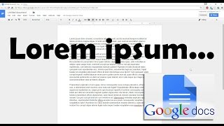 How To Insert Placeholder Text Into Google Docs [upl. by Fawcette]