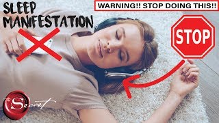 Why Manifest While You Sleep Meditation and Hypnosis DOES NOT WORK STOP DOING THIS NOW [upl. by Milde968]