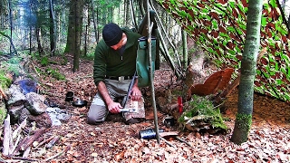 Overnight Bushcraft Camp And North American Indian Arts [upl. by Tonya]