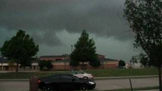 Severe Storm in Texas with Tornado Sirens [upl. by Oicnoel42]