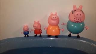 Peppa Pig Jumping on the Pool  Nursery Rhymes  Five little Monkeys Jumping on the Bed [upl. by Sigfrid37]