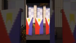 MinecraftEasy Philippines Flag Banner Design turtorialshorts minecraft [upl. by Kery204]