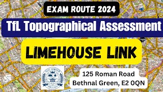 Lime House Link  TfL topographical test 2024 Exam Question [upl. by Duarte]