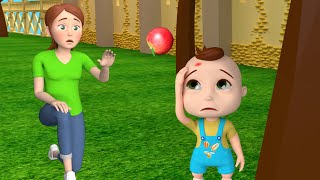 The Boo Boo Song  More Nursery Rhymes amp Kids 3D Cartoon Videos [upl. by Imac]