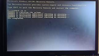 WinXP Repair using CHKDSK [upl. by Nnylarat]