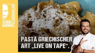 Schnelles Pasta Griechischer Art quotLive on Tapequot Rezept von Steffen Henssler [upl. by Eninnej]