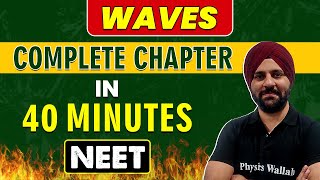 WAVES in 40 minutes  Complete Chapter for NEET [upl. by Laundes]