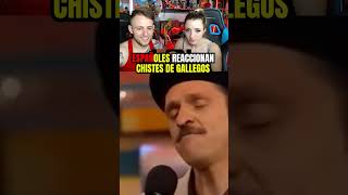 GALLEGOS REACCIONAN A TEO GONZALEZ CHISTES DE GALLEGOS 😂 españolesreaccionan humor [upl. by Inamik]