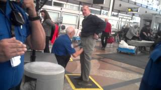 TSA pat down Denver Airport [upl. by Angelita219]