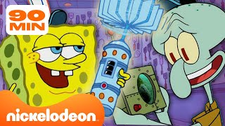 Губка Боб  ВСЕ гаджеты и изобретения в quotГубка Боб Квадратные Штаныquot  Nickelodeon Cyrillic [upl. by Sairu]