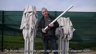 Professionele ultimate easy up partytent productvideo Buitenkadonl [upl. by Enneillij]