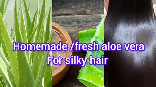 Homemade fresh aloe vera gel for hair growth [upl. by Airot]