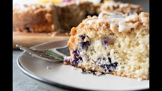 Bisquick Blueberry Coffee Cake [upl. by Critchfield]