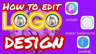 how to edit a logo in picsart  paano mag edit ng picture [upl. by Bellda]