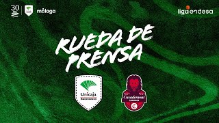 Rueda de Prensa Unicaja vs Casademont Zaragoza [upl. by Rotman]