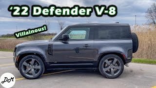 2022 Land Rover Defender 90 V8 — DM Test Drive  Review [upl. by Allegra]