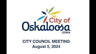 August 5 2024 City of Oskaloosa Iowa [upl. by Reed]