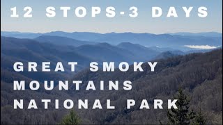 12 STOPS 3 DAYS in GREAT SMOKY MOUNTAINS NATIONAL PARK  Smoky Mountains  Clingmans Dome [upl. by Am]