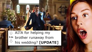 AITA for helping my Brother runaway from his wedding  REACTION [upl. by Arrat]