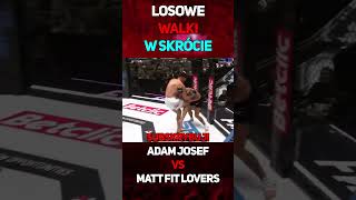 Adam Josef VS Matt Fit Lovers  W Skrócie shorts adamjosef mattfitlovers famemma walka [upl. by Narmi]