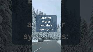 Emotive words and their synonymsenglish synonyms englishgrammar englishlanguage [upl. by Carpio]