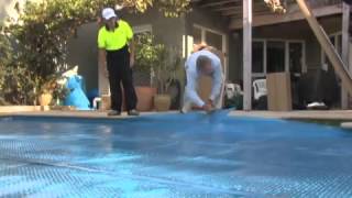 Pool Cover and Roller Installation Guide How to Install a Daisy Solar Blanket and Roller [upl. by Jobina]