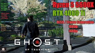 RTX 4060 Ti 8GB  AMD R5 5600X  Ghost of Tsushima  1080p  1440p [upl. by Dinny]