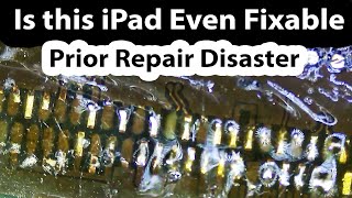 iPad 6th Charging port Repair Disaster  A1893 [upl. by Havelock947]