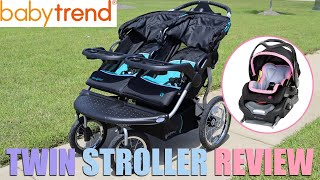 Baby Trend Double Navigator Jogger Stroller Review [upl. by Fleda]