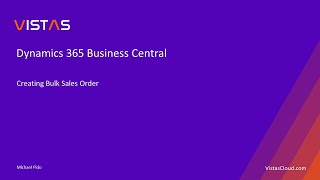 Dynamics 365 Business Central  Creating Bulk Sales Order [upl. by Ahsirahc]