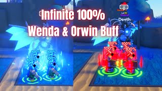 HOW TO INFINITE 100 ORWIN AND WENDA BUFF Anime Adventures  Best InDepth Guide [upl. by Akcebar]