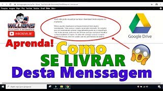 Google Drive NÃO FAZ DOWNLOAD Aprenda com fazer o Download destes arquivos [upl. by Arrac277]