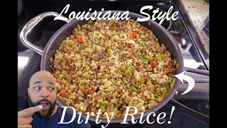 How to make Cajun Dirty Rice  Louisiana Dirty Rice  Best Dirty Rice Recipe [upl. by Riehl]