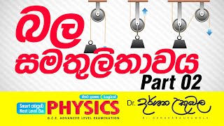 2025 AL Theory  බල සමතුලිතතාවය  02  Dr Darshana Ukuwela  Physics [upl. by Olimac89]