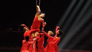 Festival in Monte Carlo amazing and dangerous circus aerial performance [upl. by Yenahc614]